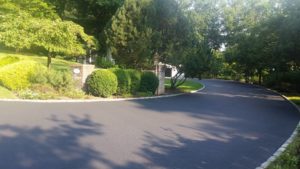 MSEAL photo of sealcoated driveway