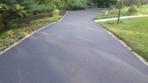 MSEAL photo of sealcoated driveway