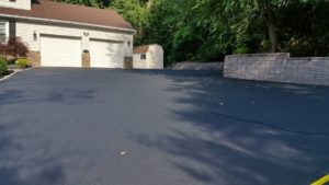 MSEAL photo of sealcoated driveway