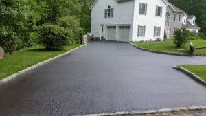MSEAL photo of sealcoated driveway