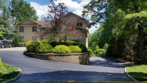 MSEAL photo of sealcoated driveway