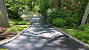 MSEAL photo of sealcoated driveway