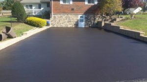 MSEAL photo of sealcoated driveway