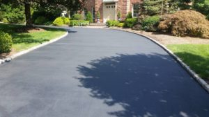 MSEAL photo of sealcoated driveway