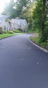 MSEAL photo of sealcoated driveway