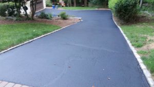 MSEAL photo of sealcoated driveway